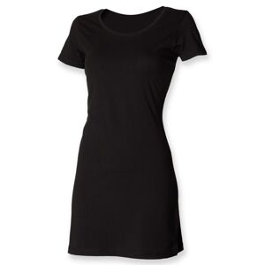 SF (Skinnifit) Dámske letné tričkové šaty - Čierna | L