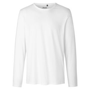 Neutral Pánske tričko s dlhým rukávom z organickej Fairtrade bavlny - Biela | XXXXXL