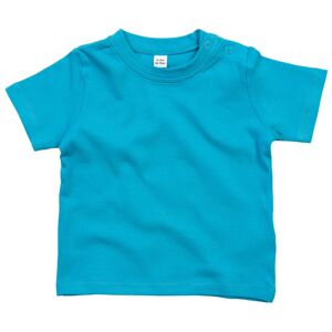 Babybugz Jednofarebné dojčenské tričko - Tyrkysová | 6-12 mesiacov