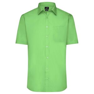 James & Nicholson Pánska košeľa s krátkym rukávom JN680 - Limetkovo zelená | XXXL