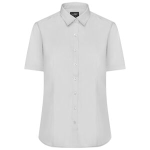 James & Nicholson Dámska košeľa s krátkym rukávom JN679 - Svetlošedá | M