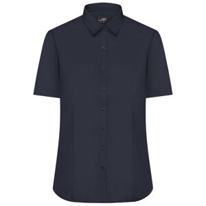 James & Nicholson Dámska košeľa s krátkym rukávom JN679 - Tmavomodrá | XXXL
