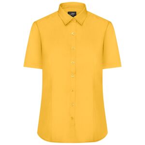 James & Nicholson Dámska košeľa s krátkym rukávom JN679 - Žltá | M