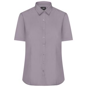 James & Nicholson Dámska košeľa s krátkym rukávom JN679 - Oceľová | XL