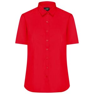 James & Nicholson Dámska košeľa s krátkym rukávom JN679 - Tomato | XXXL