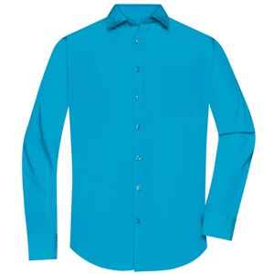 James & Nicholson Pánska košeľa s dlhým rukávom JN678 - Tyrkysová | XXL