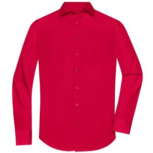 James & Nicholson Pánska košeľa s dlhým rukávom JN678 - Červená | XL
