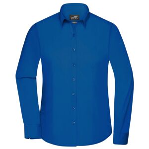 James & Nicholson Dámska košeľa s dlhým rukávom JN677 - Kráľovská modrá | S