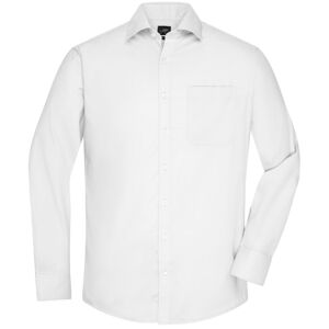 James & Nicholson Pánska košeľa s dlhým rukávom JN682 - Biela | XXXXL