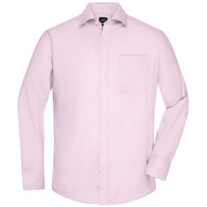 James & Nicholson Pánska košeľa s dlhým rukávom JN682 - Svetloružová | XXL