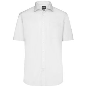 James & Nicholson Pánska košeľa s krátkym rukávom JN684 - Biela | S