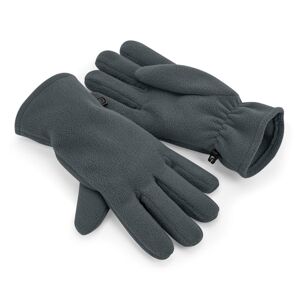 Beechfield Fleecové rukavice z recyklovaného polyesteru - Oceľovo šedá | S/M