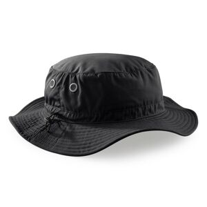Beechfield Cargo Bucket Hat - Čierna