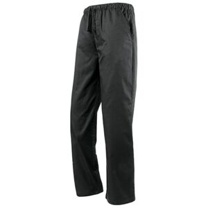 Premier Workwear Kuchárske nohavice - Čierna / čierna | XS