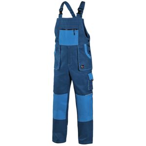 Canis Pracovné nohavice s náprsenkou CXS LUXY ROBIN - Modrá / modrá | 56
