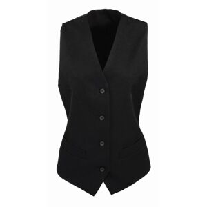Premier Workwear Dámska vesta so saténovým chrbtom - Čierna | XS