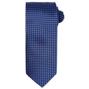 Premier Workwear Kravata so šachovnicovým vzorom - Kráľovská modrá