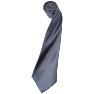 Premier Workwear Saténová kravata - Oceľová