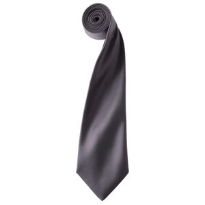 Premier Workwear Saténová kravata - Tmavošedá