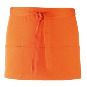 Premier Workwear Krátka čašnícka zástera s vreckami - Oranžová