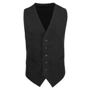 Premier Workwear Pánska vesta so saténovým chrbtom - Čierna | XS