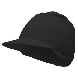 Pletex Detská čiapka s šiltom - Čierna | 44-48