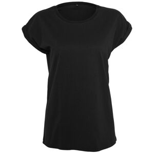 Build Your Brand Voľné dámske tričko s ohrnutými rukávmi - XXXXXL