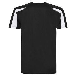 Just Cool Detské športové tričko Contrast Cool T - Čierna / biela | 12-13 rokov
