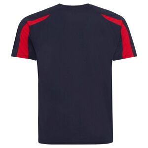 Just Cool Detské športové tričko Contrast Cool T - Tmavomodrá / červená | 3-4 roky