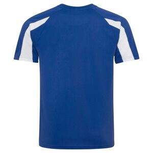 Just Cool Detské športové tričko Contrast Cool T - Kráľovská modrá / biela | 3-4 roky