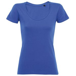 SOL'S Dámske tričko s hlbokým výstrihom Metropolitan - Kráľovská modrá | XXL