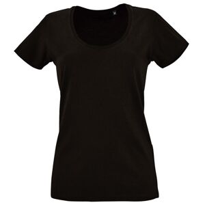 SOL'S Dámske tričko s hlbokým výstrihom Metropolitan - Čierna | XL