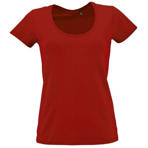 SOL'S Dámske tričko s hlbokým výstrihom Metropolitan - Červená | XXL