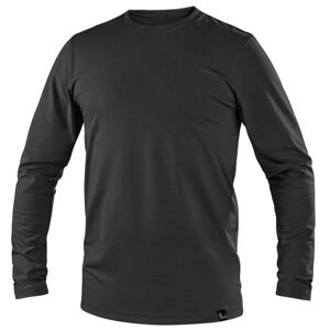 Canis Pánske tričko s dlhým rukávom CXS SIMON - Čierna | 4XL