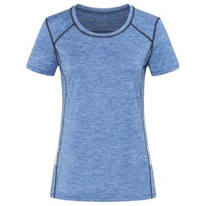 Stedman Dámske športové tričko s reflexnými prvkami - Modrý melír | XL