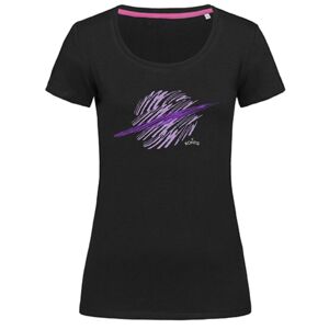 Bontis Dámske tričko SATURN - Čierna / fialová | XL