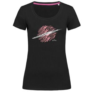Bontis Dámske tričko SATURN - Čierna / ružová | L