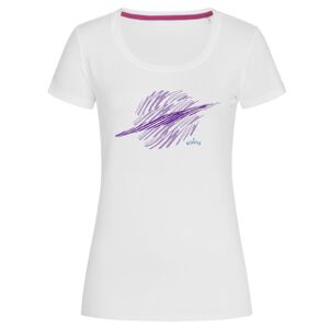 Bontis Dámske tričko SATURN - Biela / fialová | XL