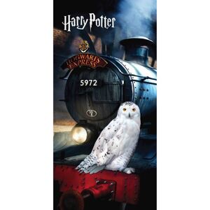 Jerry Fabrics Detská osuška s potlačou - Harry Potter - Hedwig | 70 x 140 cm