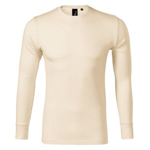 MALFINI Pánske tričko s dlhým rukávom Merino Rise LS - Mandľová | XXL