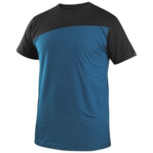 Canis (CXS) Pánske tričko CXS OLSEN - Ocelově modrá / černá | XL