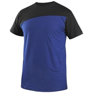 Canis (CXS) Pánske tričko CXS OLSEN - Kráľovská modrá / čierna | XXXL