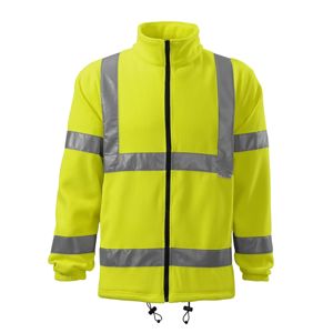 MALFINI Reflexná fleecová bunda HV Fleece Jacket - Reflexná žltá | XL
