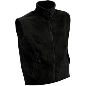 James & Nicholson Pánska fleecová vesta JN045 - Čierna | L