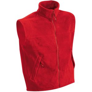 James & Nicholson Pánska fleecová vesta JN045 - Červená | M