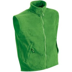 James & Nicholson Pánska fleecová vesta JN045 - Limetkovo zelená | XXXXL