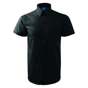 MALFINI Pánska košeľa s krátkym rukávom Chic - Čierna | XXXL