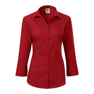 MALFINI Dámska košeľa s trojštvrťovým rukávom Style - Červená | XS