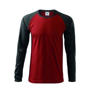 MALFINI Pánske tričko s dlhým rukávom Street LS - Marlboro červená | M