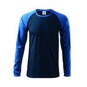 MALFINI Pánske tričko s dlhým rukávom Street LS - Námornícka modrá | L